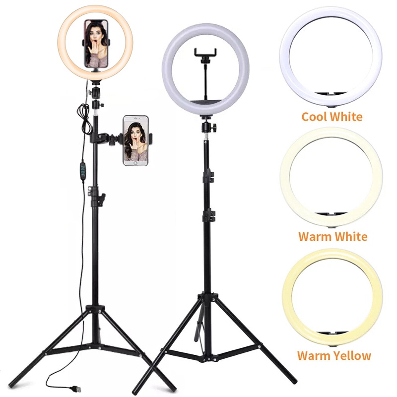 Photography Lighting Overhead - 6/10/12 Inch LED Selfie Ring Light