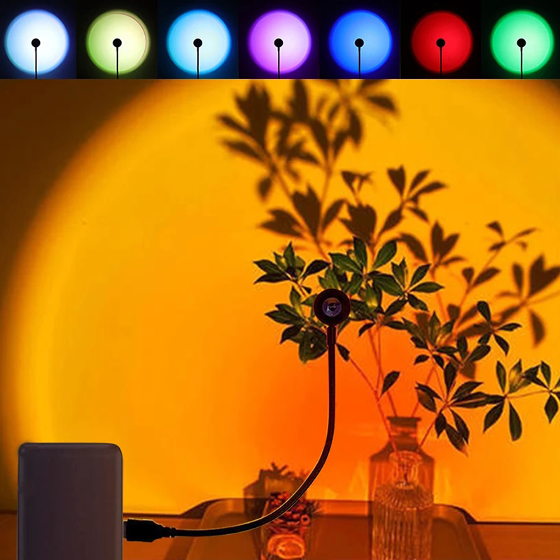 Photography Lighting Wall - LED USB Sunset Lamp Projector Home