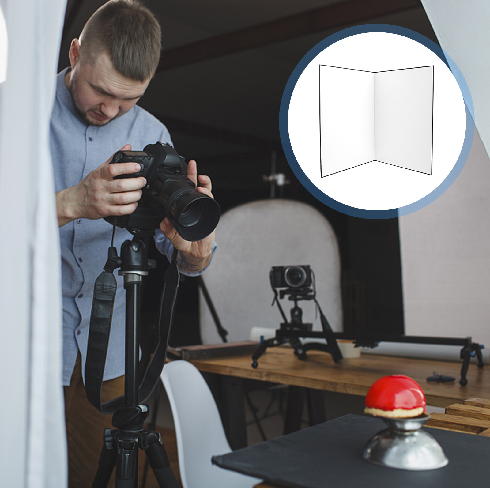 Photography Lighting Board - Foldable A3 Photography Reflective Board Double