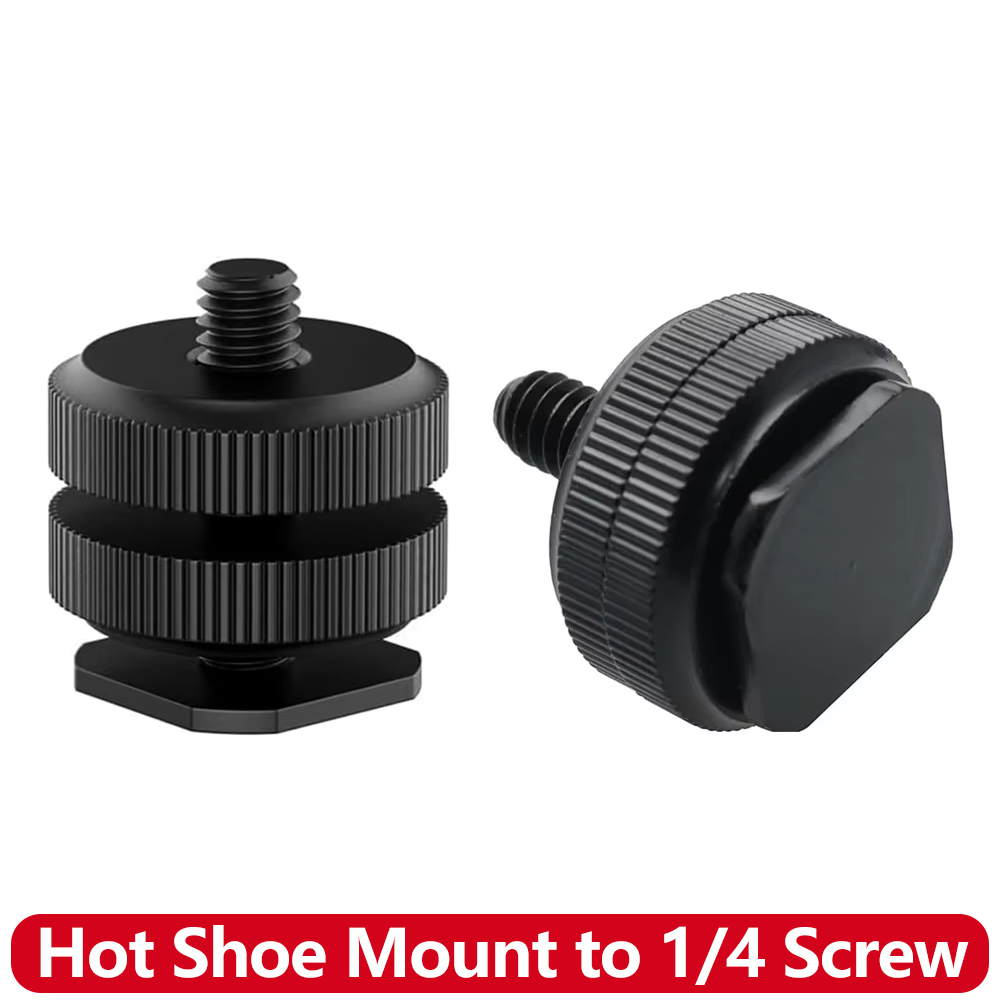 Photography Lighting Set Up - Aluminum Alloy Hot Shoe to 1/4