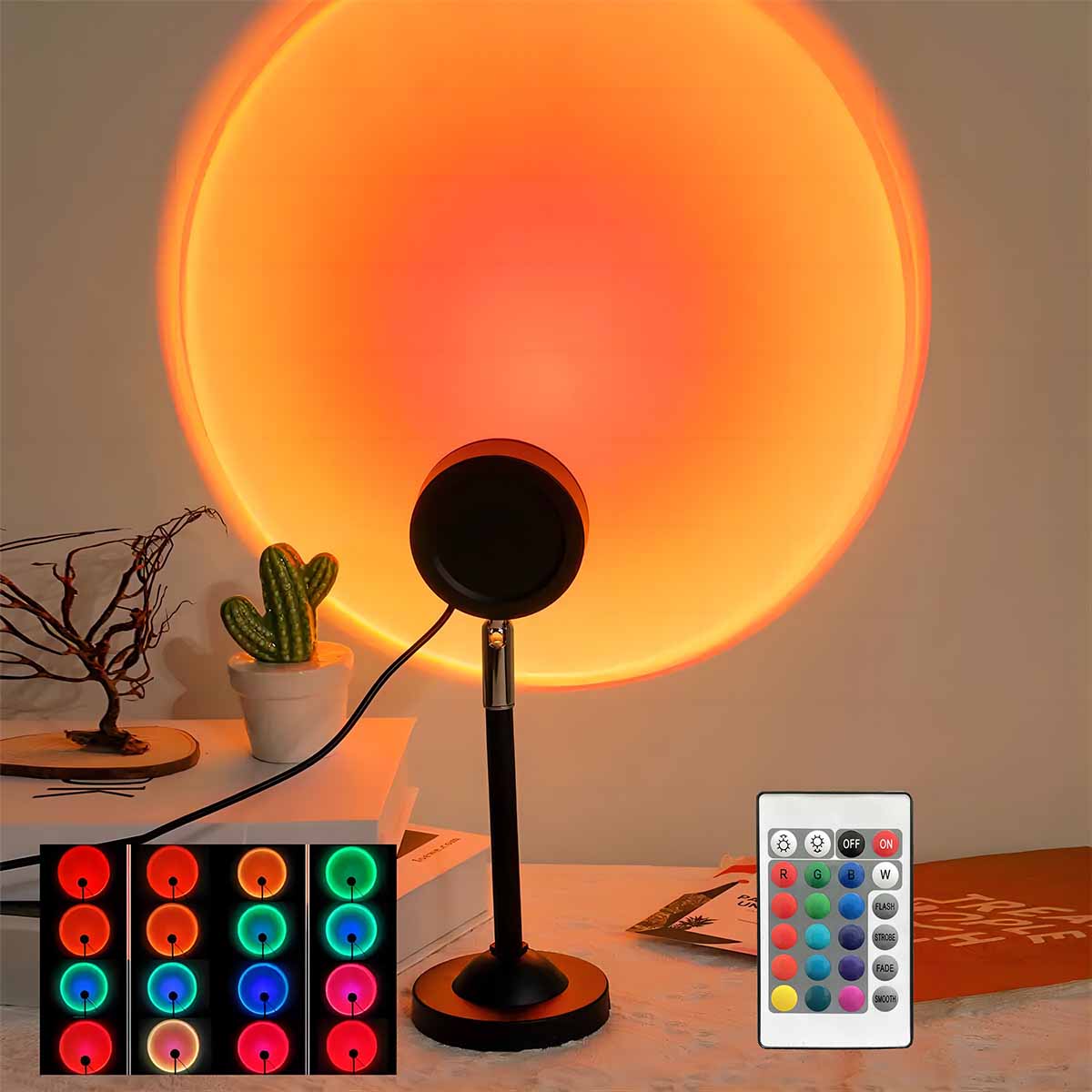 Photography Lighting Wall - Sunset Projection Light Remote Control 16
