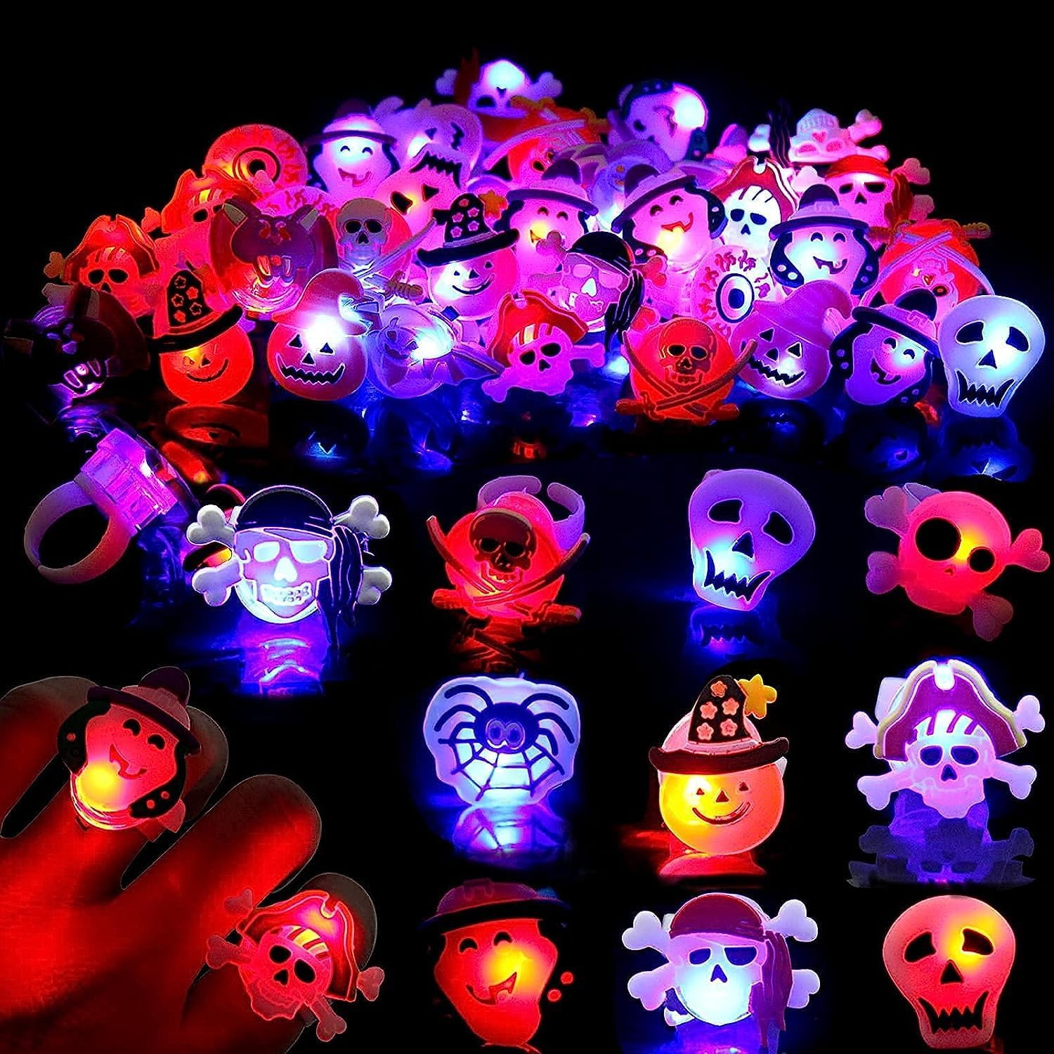 Halloween Light Up Rings for K - đánh giá và giá Led Ring Light 18