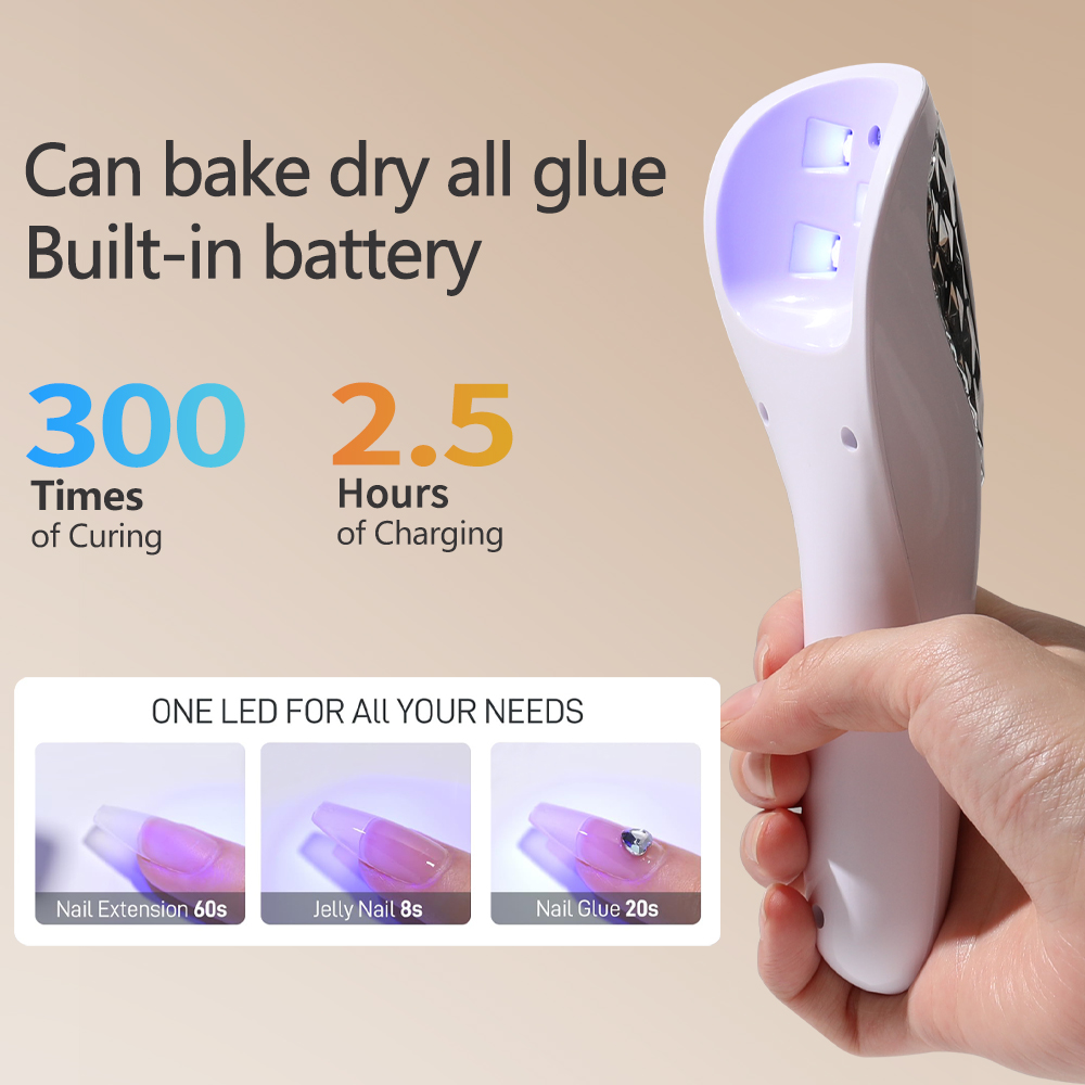 Handheld UV LED Lamp for Nails - đánh giá và giá Photography Lighting Gel