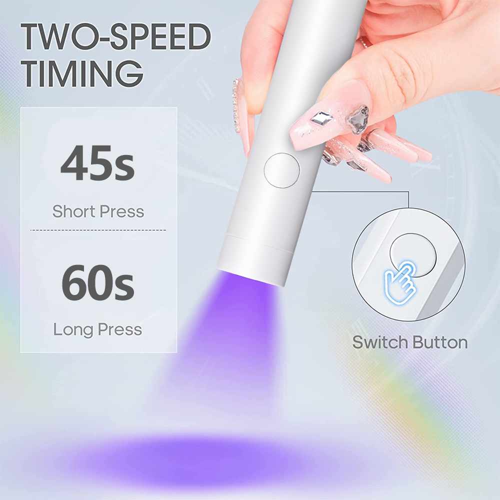 Portable UV Nail Lamp Handheld - đánh giá và giá Photography Lighting Gel