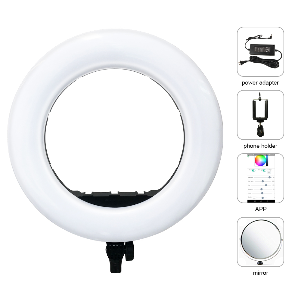 Yidoblo QS-480DII Bluetooth AP - đánh giá và giá Led Ring Light 18