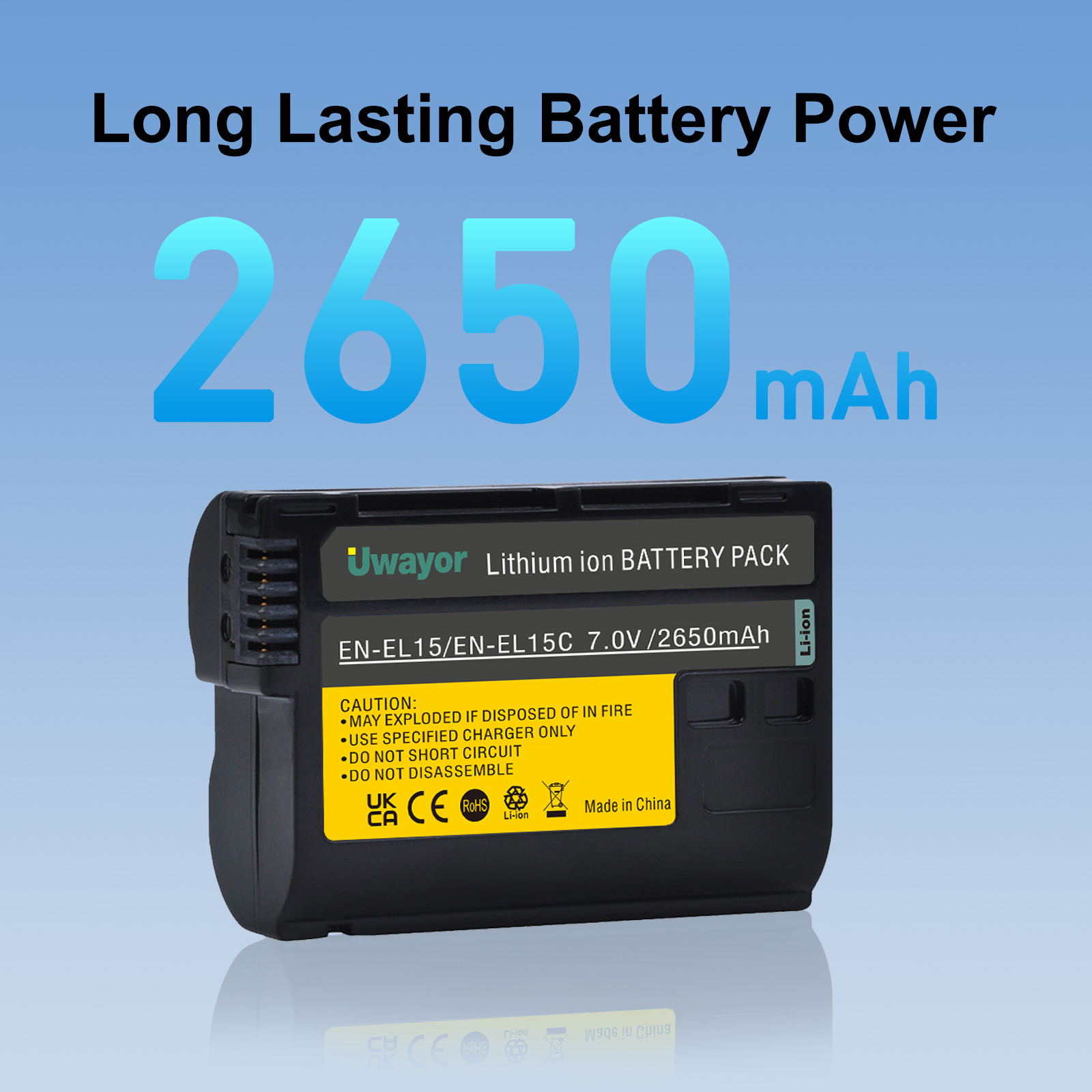 2650mAh Uwayor ENEL-15/ENEL15C - đánh giá và giá Nikon Camera Z6 Iii