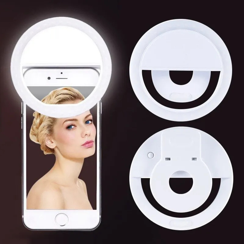 USB Rechargeable LED Selfie Ri - đánh giá và giá Photography Lighting Overhead
