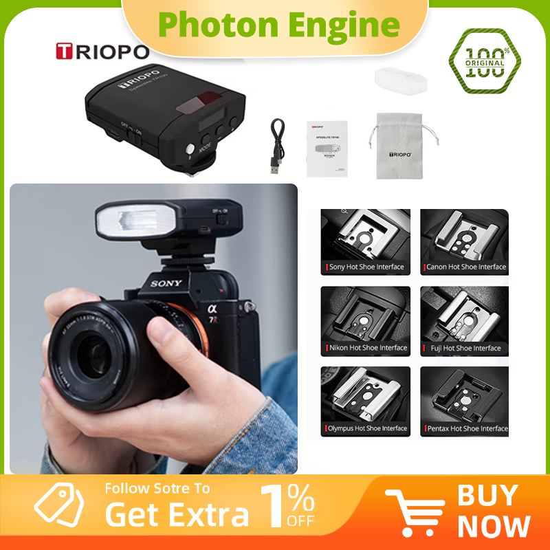 TRIOPO TR100 Mini Retro Flash  - đánh giá và giá Photography Lighting Overhead