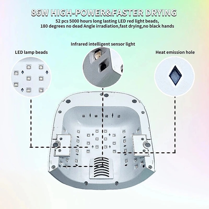 Rechargeable UV LED Nail Lamp  - đánh giá và giá Photography Lighting Gel