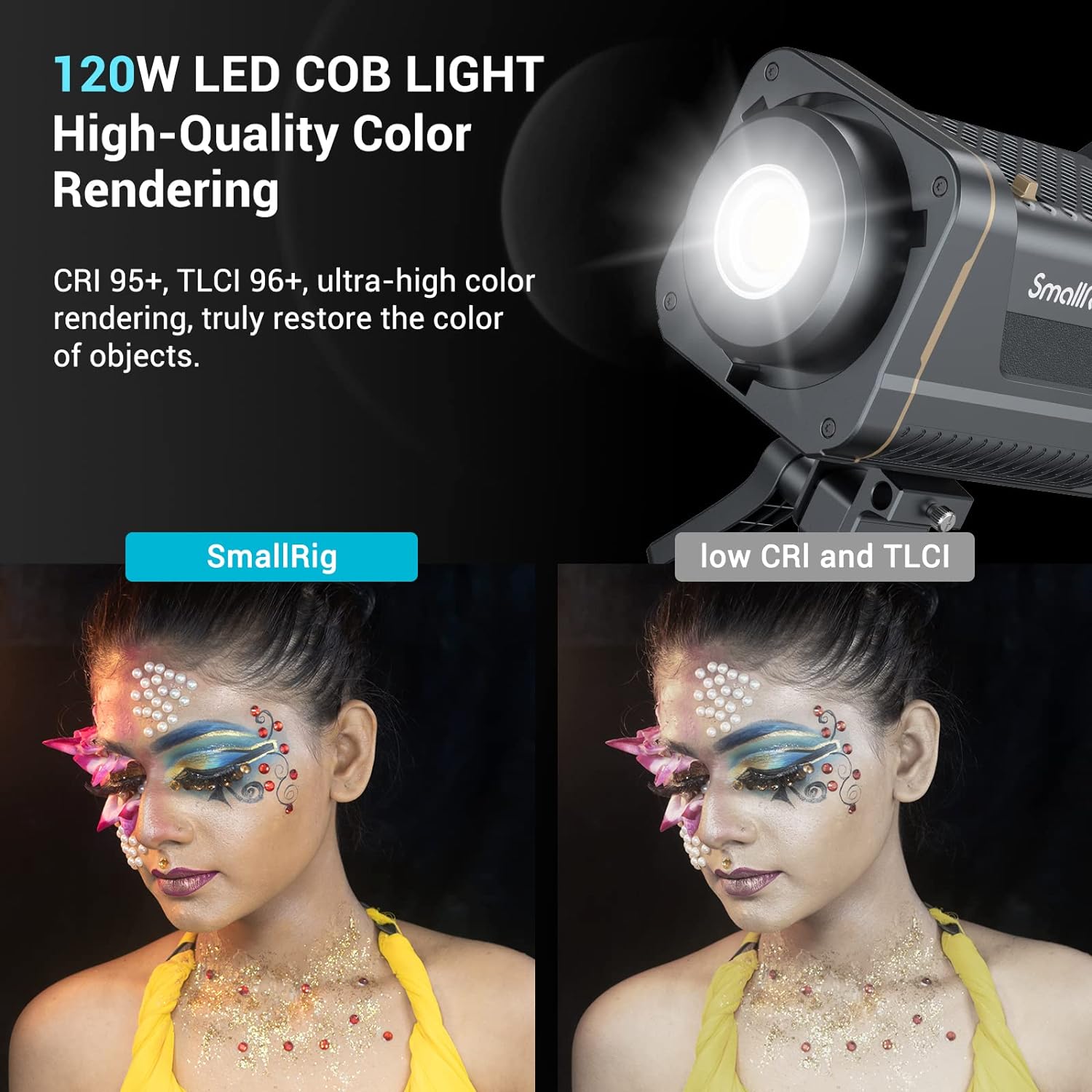 SmallRig RC 120D 120W COB LED  - đánh giá và giá V Mount Battery