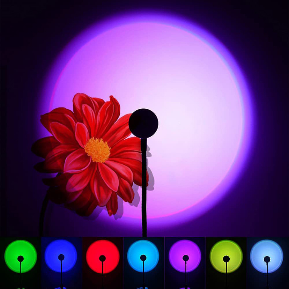 1x USB Hoàng Hôn Đèn LED Rainb - đánh giá và giá Photography Lighting Wall