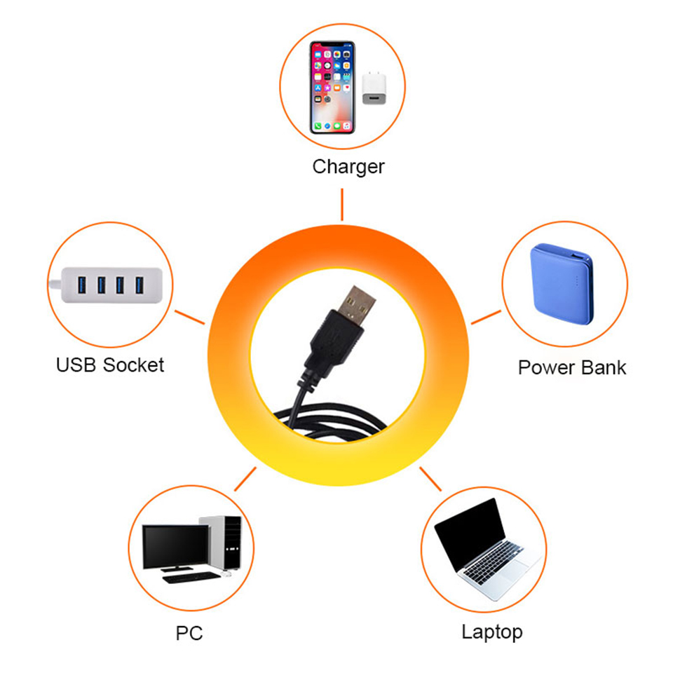 1x USB Hoàng Hôn Đèn LED Rainb - đánh giá và giá Photography Lighting Wall