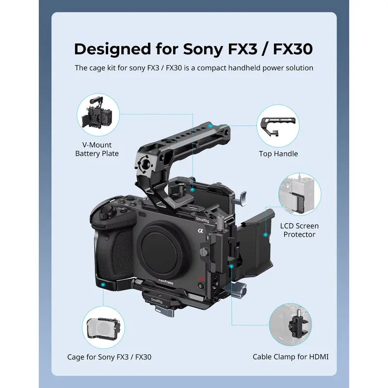 Brand For SmallRig FX30 Cage K - đánh giá và giá V Mount Battery