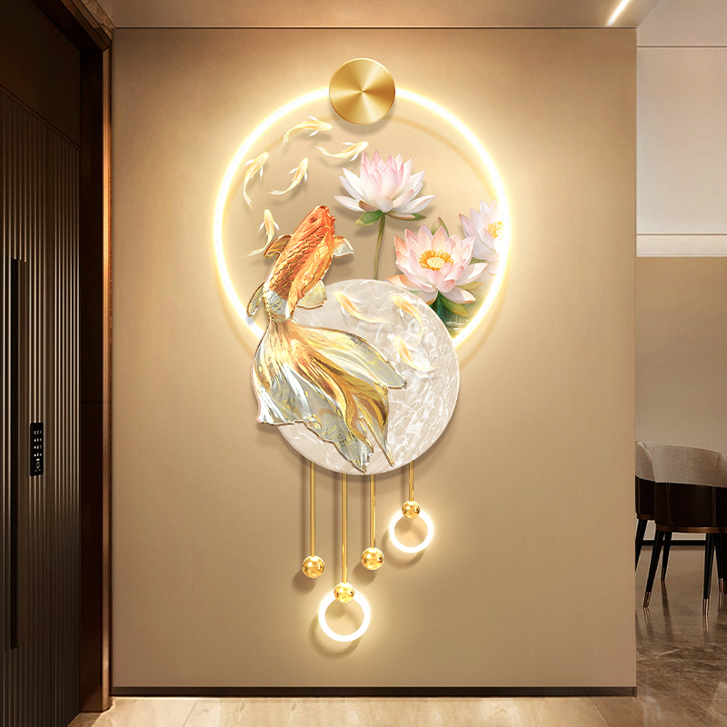 Home Decoration Koi Fish Entra - đánh giá và giá Photography Lighting Wall