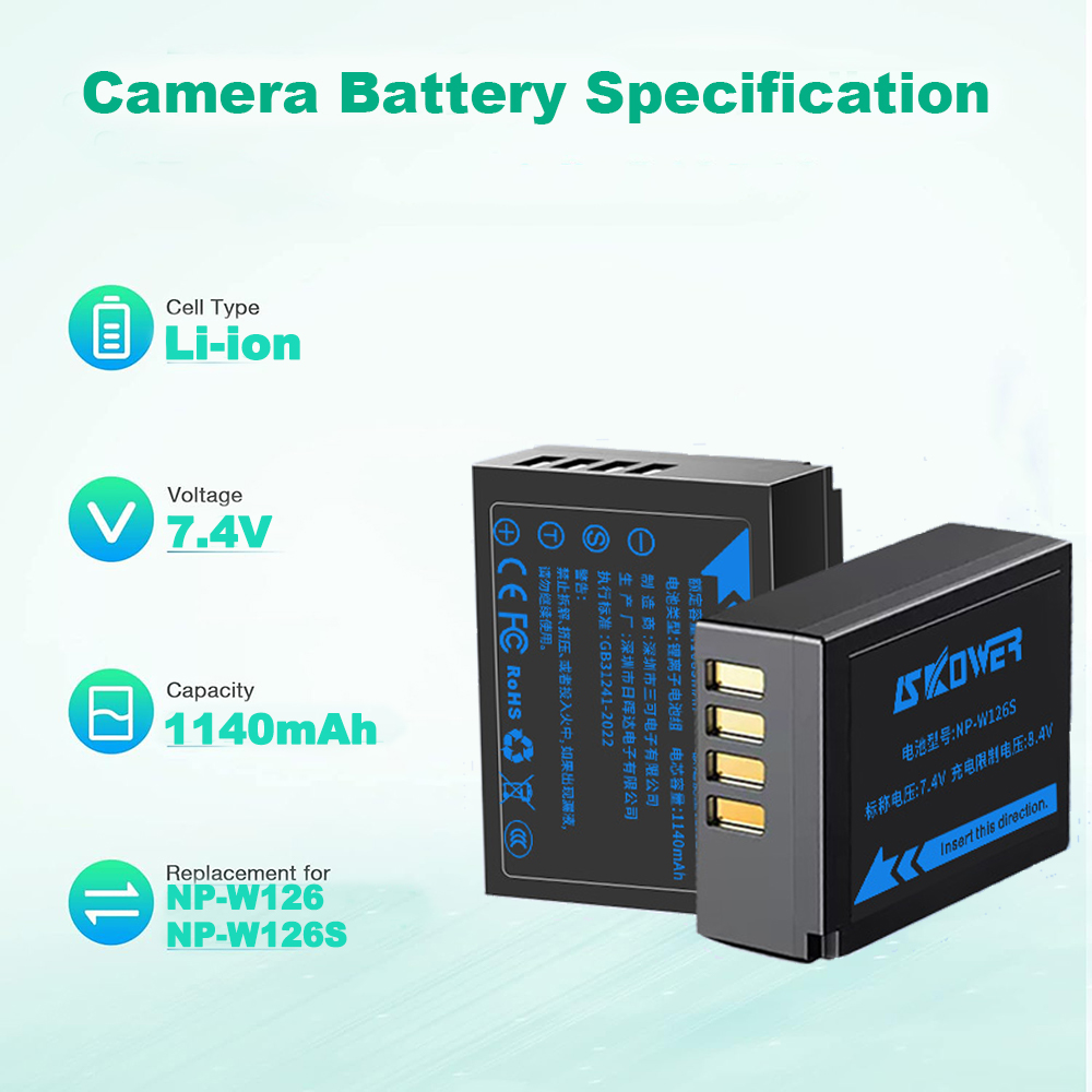 NP-W126S Battery for Fujifilm  - đánh giá và giá Fujifilm Camera X-T30 Ii