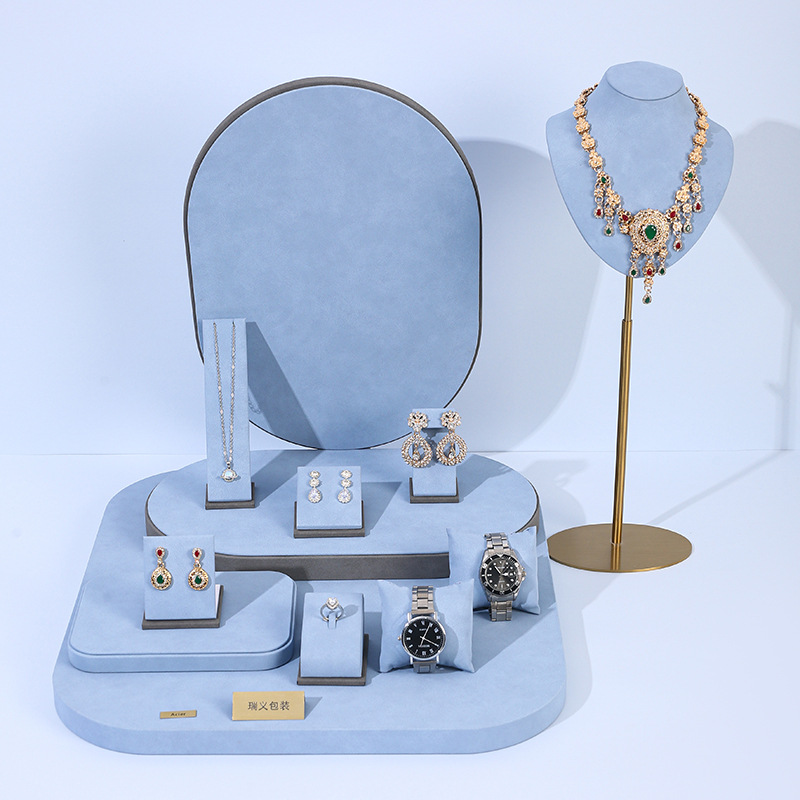 Light Blue Microfiber Jewelry  - đánh giá và giá Photography Lighting For Jewelry