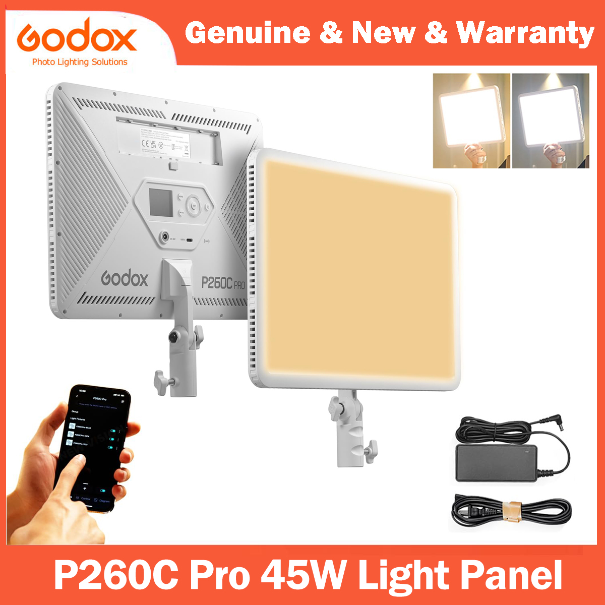 Godox P260C Pro LED Video Ligh - đánh giá và giá Photography Lighting Board