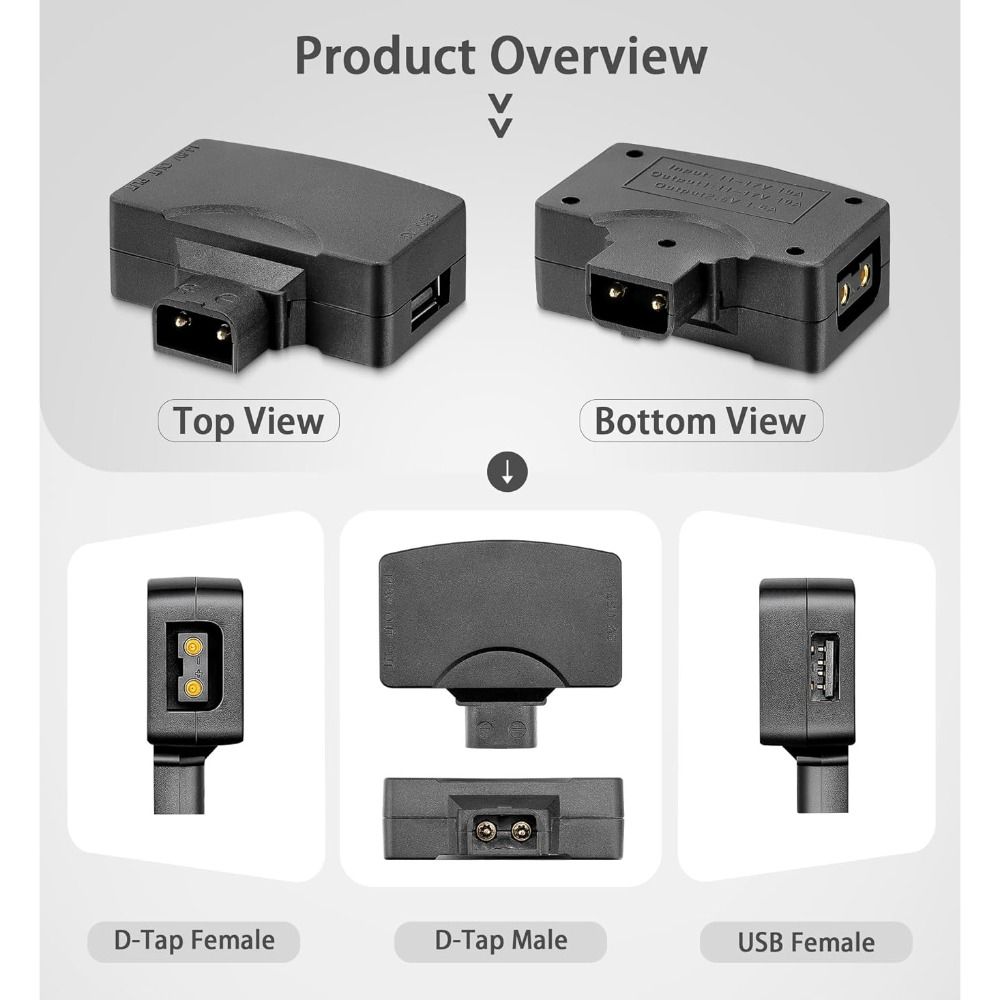 11V-17V D Tap to USB Adapter 5 - đánh giá và giá V Mount Battery