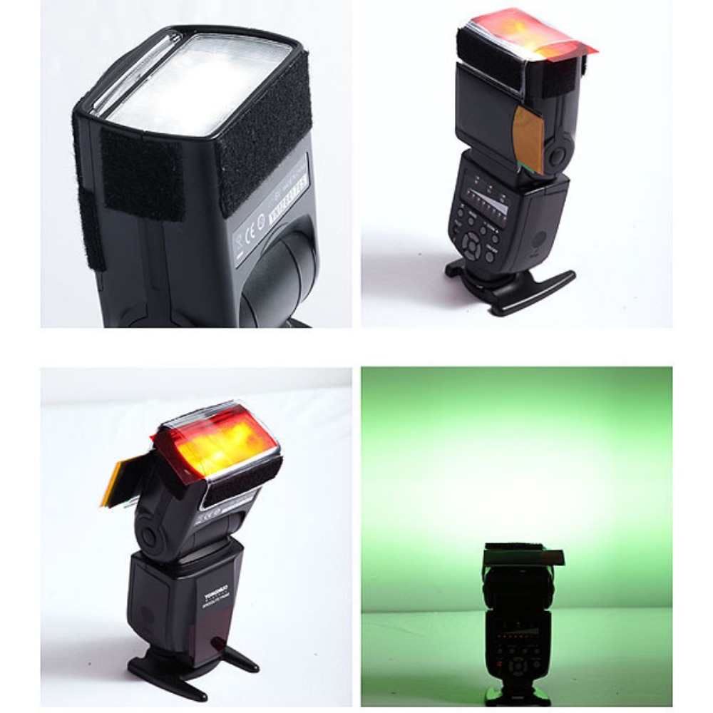 12 Colors Camera Flash Gels Li - đánh giá và giá Photography Lighting Gel