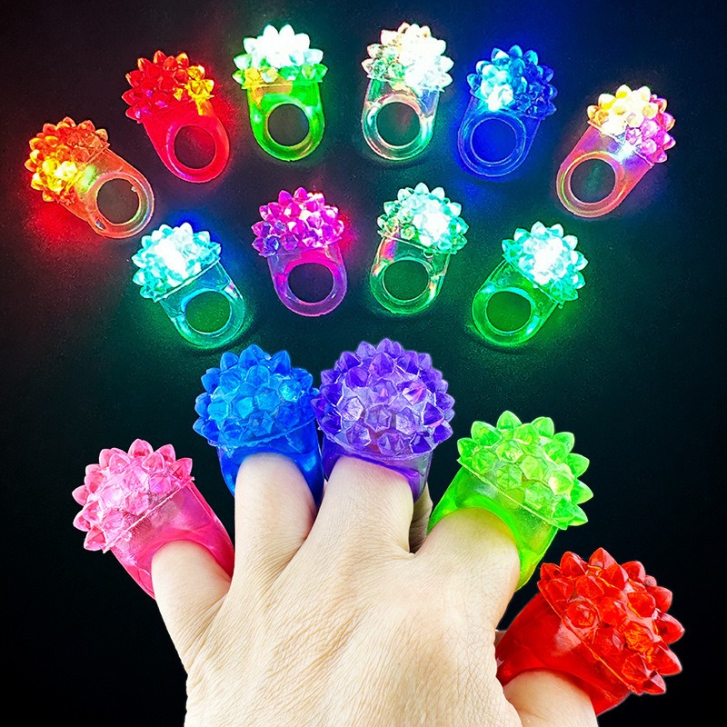 LED Light Up Ring Bumpy Rings  - đánh giá và giá Led Ring Light 18
