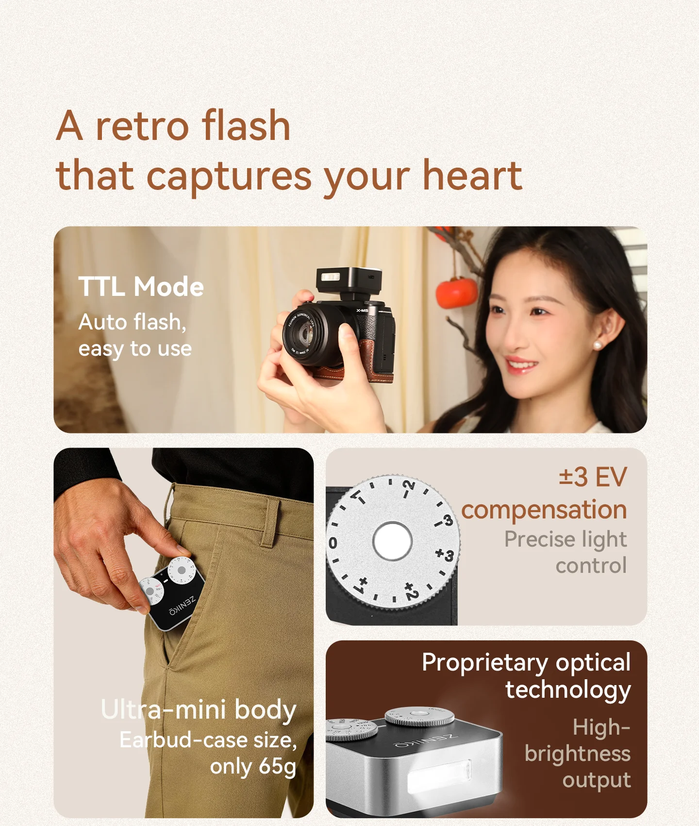 ZENIKO ZT12 Compact Retro TTL  - đánh giá và giá Photography Lighting Brand