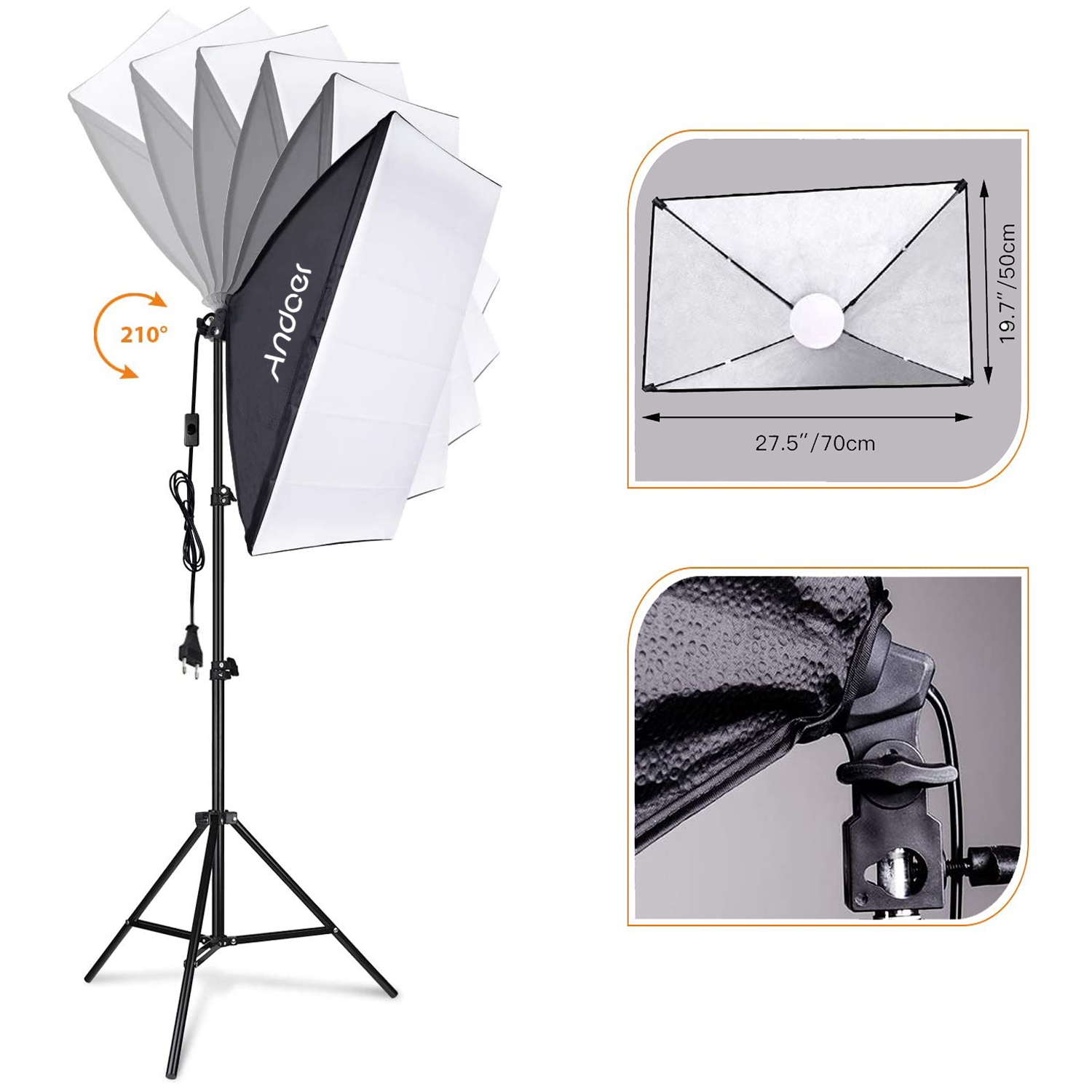 Andoer Softbox Lighting Set St - đánh giá và giá Photography Lighting Set Up
