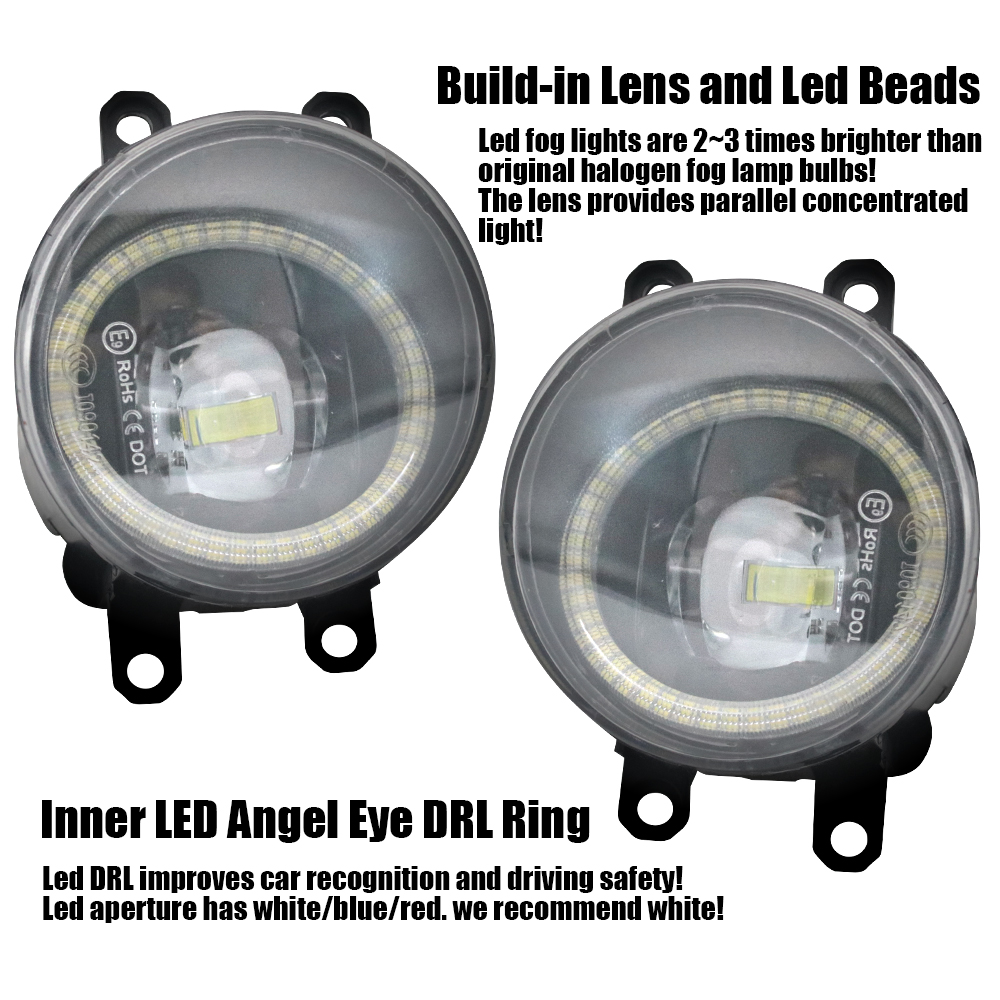 LED Fog Lamp PTF Lens for Peug - đánh giá và giá Led Ring Light 18