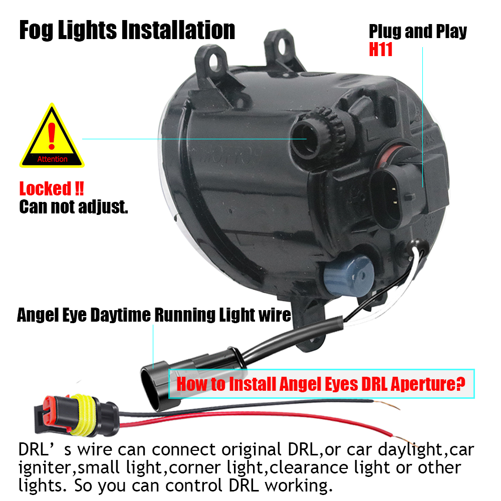 LED Fog Lamp PTF Lens for Peug - đánh giá và giá Led Ring Light 18