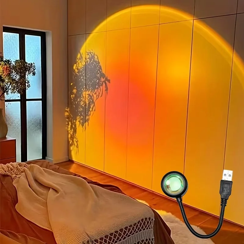 Mini USB ED Sunset Lamp Nightl - đánh giá và giá Photography Lighting Wall