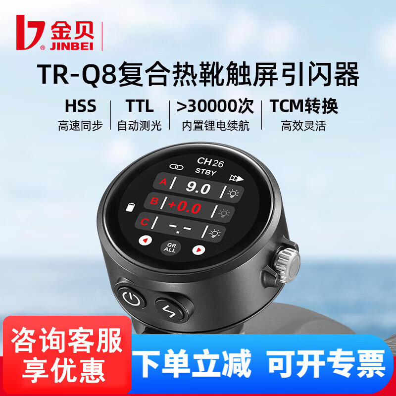 TR-Q8 composite hot shoe touch - đánh giá và giá Photography Lighting Composition