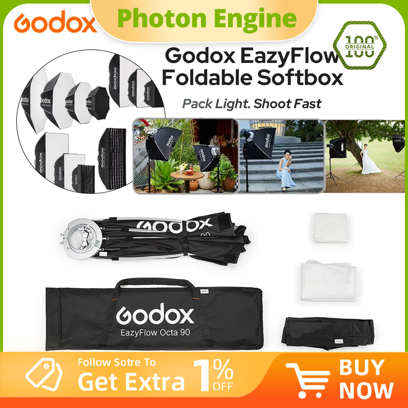 Godox EazyFlow series Foldable - đánh giá và giá Photography Lighting Set Up