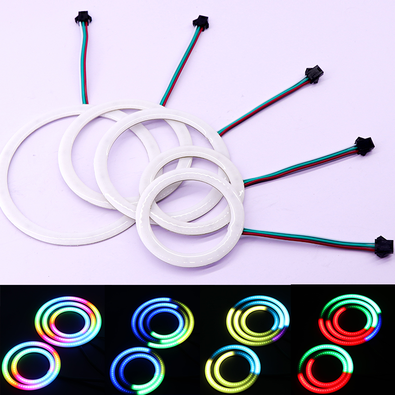 5V/12V WS2812B RGB COB RING Pi - đánh giá và giá Led Ring Light 18
